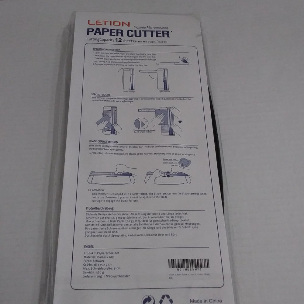 Paper Cutter By Letion - Picture 5 of 6